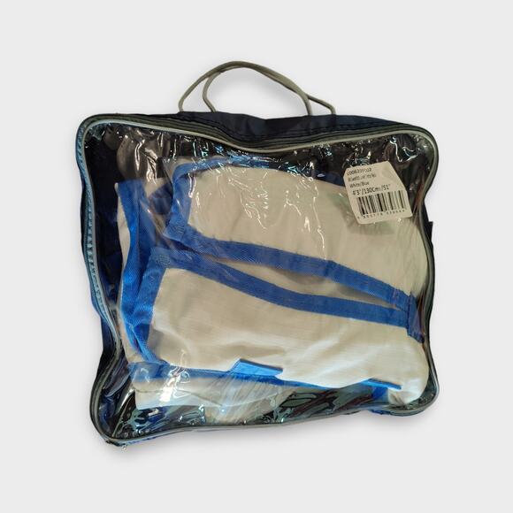 WeatherBeeta Comfitec Sweet Itch Shield Combo Neck Horse Blanket White/Blue 51" - Picture 5 of 6